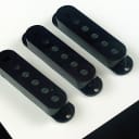Allparts Strat Pickup Covers Set of 3 Black 2 1/6" Spacing PC 0406-023