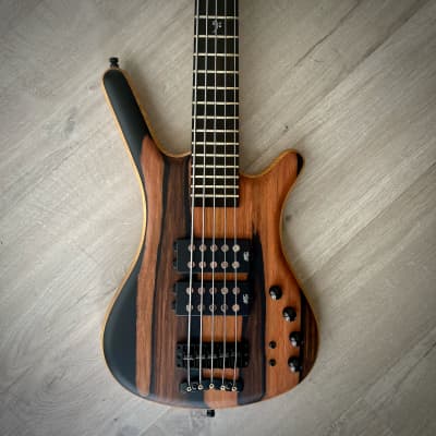 Warwick ProSeries Corvette $$ Bolt-On, Limited Edition 2023, 5-String Bass, Marbled Ebony, Natural Oil (GPS M 012595-23) (058/100) for sale