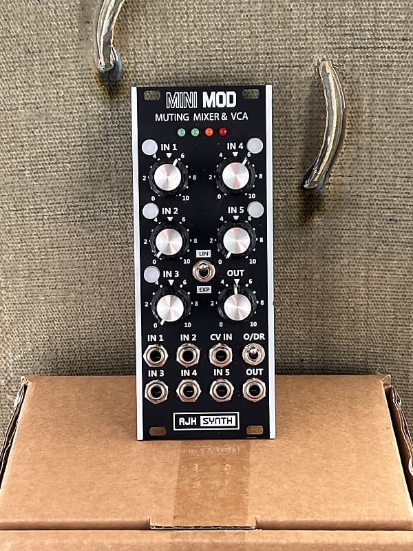 AJH Synth MiniMod Muting Mixer & VCA Eurorack Module Reverb
