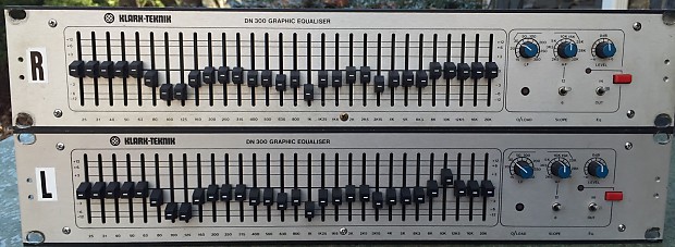Klark Teknik DN-300 DN300 1/3 Octave Graphic Equalizer | Reverb