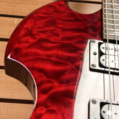 B.C. Rich Mockingbird STC in Transparent Red w/HSC image 7