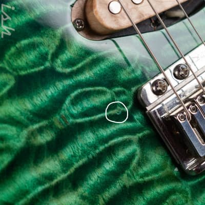 JP Guitars Luna Emerald Green Quilt image 9
