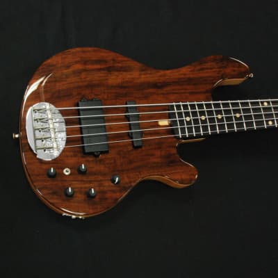Lakland 55-94 Custom Deluxe Walnut Burl 5 String Bass Wenge Neck (Rare) image 8