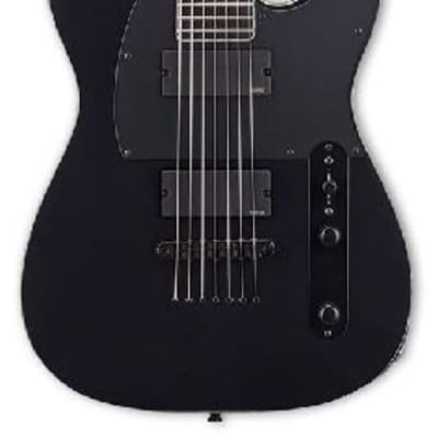 ESP E-II TB-7 Series 7 String Electric Guitar - Black image 1