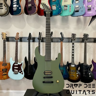 Jackson USA Custom Shop SL1H Soloist Electric Guitar w/ Case-Olive Drab Green image 2