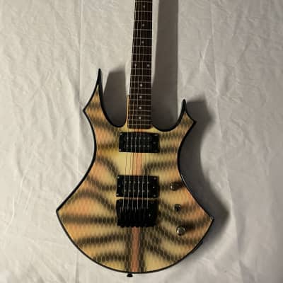 B.C. Rich Virgin Platinum Series Electric Guitar MIK Korea 1980s - Snakeskin for sale