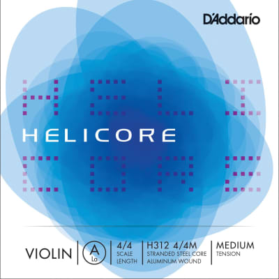 D'Addario Helicore Violin Single A String, 4/4 Scale, Medium Tension image 1
