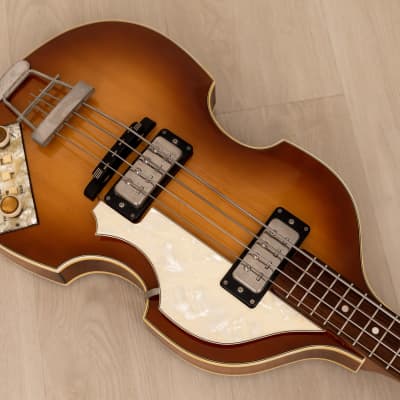 1978 Hofner 500/1 Beatle Bass Vintage Violin Bass '60s Spec w/ Staple Pickups, Case image 9