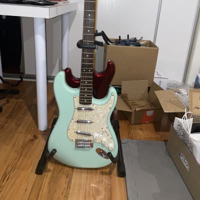Squier Electric Guitars - Jaguar Vintage Modified - Surf Green | Mass  Street Music