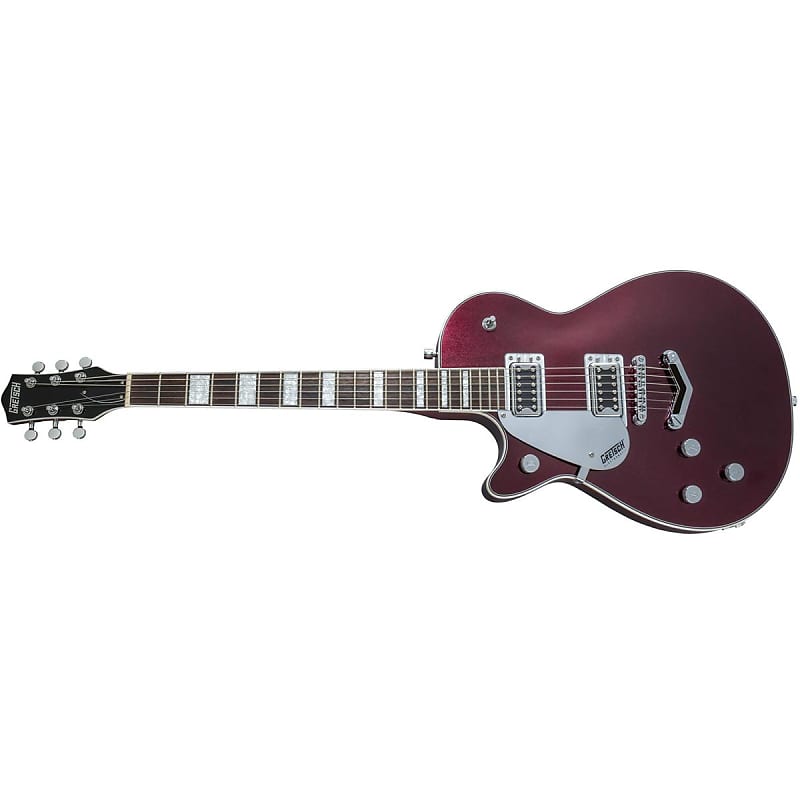 Gretsch G5220LH Electromatic Jet BT Single-Cut V-Stoptail Left-Handed  Electric Guitar, Laurel Fingerboard, Dark Cherry Metallic