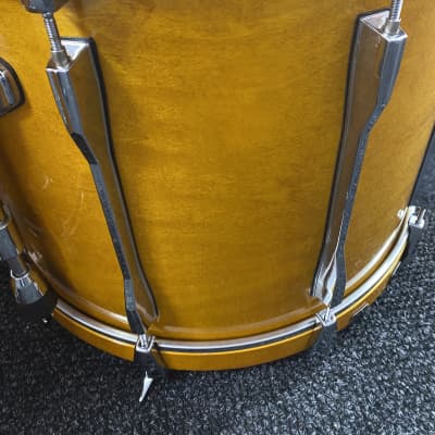 Pearl  MLX all maple Pre Masters thick shells 4 piece drum kit 90s Honey Amber lacquer image 7