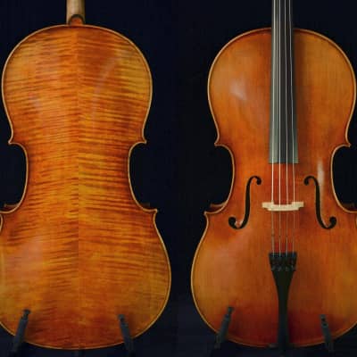Outstanding 7/8 Cello Master's Own Work 200-year old Spruce No.W007 image 2