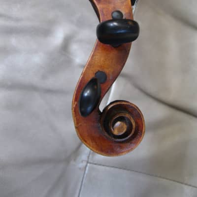 Vintage Violin with Beautiful Inlays, 4/4 c1880 image 10