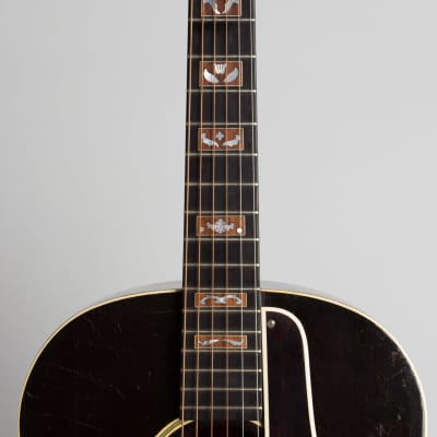 Gibson  Jumbo Custom Flat Top Acoustic Guitar (1935), ser. #201A, original black hard shell case. image 8