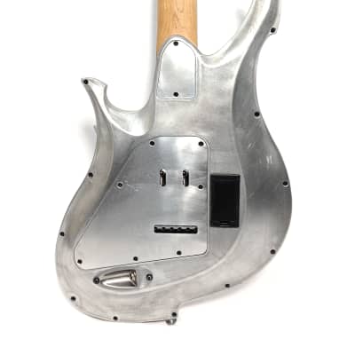KOLOSS GT45PWH Aluminum Body Roasted Maple Neck Electric Guitar + Bag - White Satin image 23
