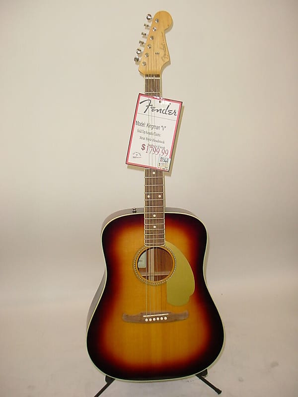 Fender USA Select Kingman V Acoustic Electric Guitar - Sunburst Includes Case image 1