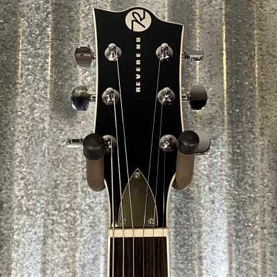 Reverend Limited Edition Roundhouse Semi Hollow Body Archtop Vintage Clear Natural Guitar #4 Blem image 3