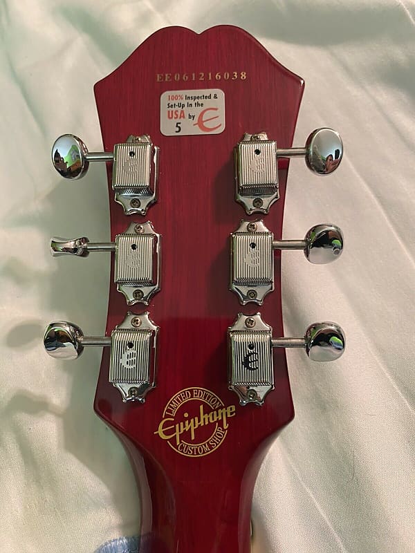 Epiphone Casino Custom Shop Limited Edition Cherry Red | Reverb