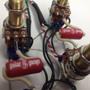 Gibson Les Paul push/pull wiring harness 21 tone Jimmy Page LONG shaft image 17