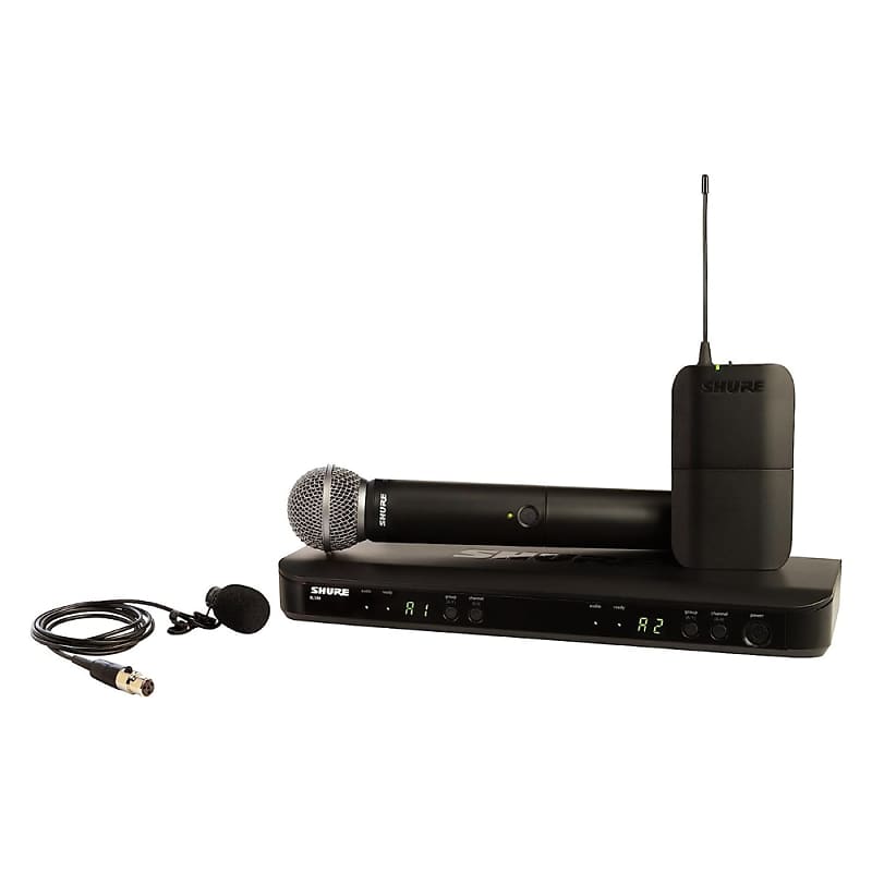 Includes　14-Hour　Shure　UHF　Dual　300　Band　Receiver　Church,　for　Handheld　Microphone　System　Battery　Stage,　BLX1288/W85　Range　H9　Lavalier　Vocals　Karaoke,　Mics,　Wireless　Life,　Channel　Perfect　ft　Reverb