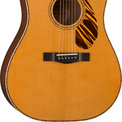 Fender PD-220E Dreadnought Acoustic Guitar. Ovangkol Fingerboard, Natural image 4