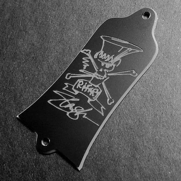 GUITAR TRUSS ROD COVER Engraved Fits GIBSON USA Guns N Roses AFD SLASH BLACK SILVER Reverb