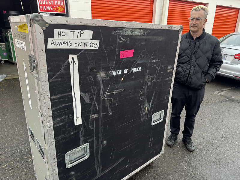 David Garibaldi's Tower of Power, Custom Drum Set Touring Case, Work Station. image 1