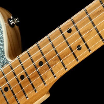 Suhr Eddie's Guitars Exclusive Custom Classic T Roasted - Ice Blue Sparkle image 9