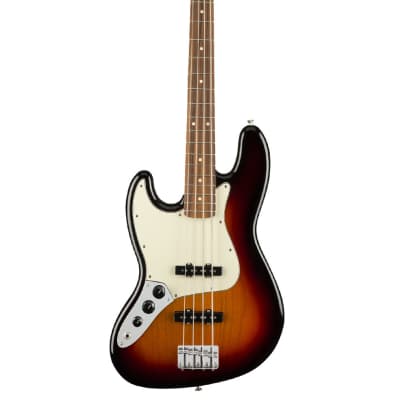 Fender Player Jazz Bass Left-Handed - 3-Color Sunburst w/ Pau Ferro FB image 3