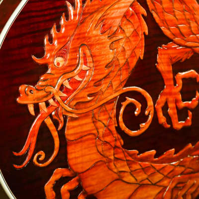 Gibson Super 400 China Dragon Bruce Kunkel Custom Masterpiece Archtop Guitar Bild 13