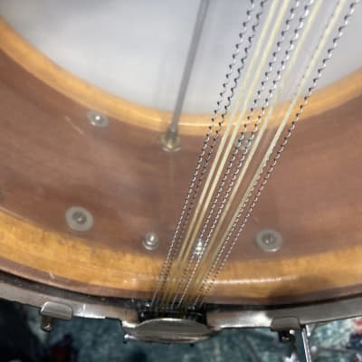 Ludwig & Ludwig 1932 - 14x6.5" No. 242. "Super Ludwig" Solid Walnut Shell Snare Drum, (Restored) 70's Throw-Off image 24