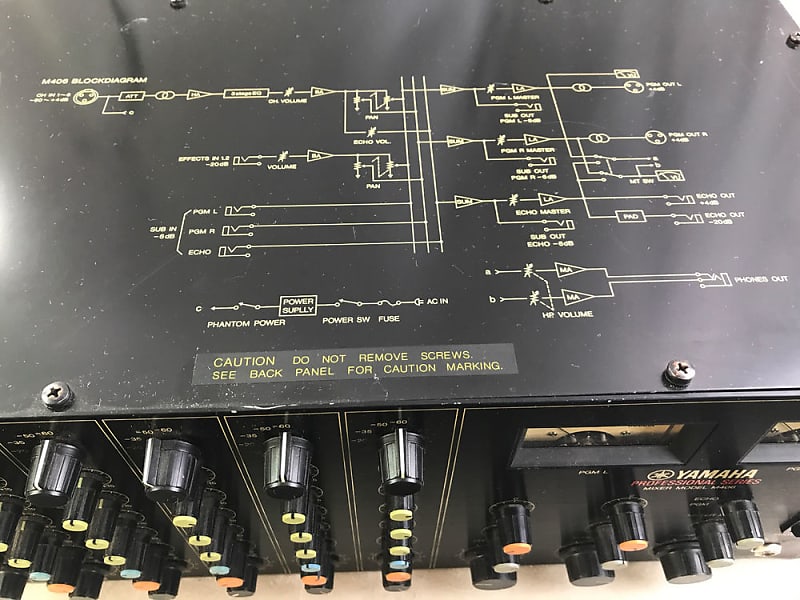 Yamaha Professional Series Model M406 6 Channel Rack Mountable