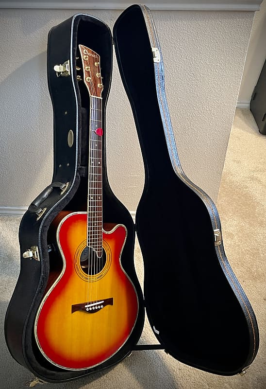 Charvel 625C CSB Acoustic Electric Guitar & Hard Shell Case Reverb