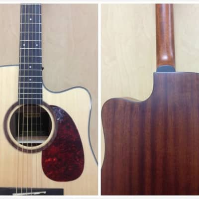 Maestro 07CEQ Solid Spruce/Mahogany Electric-Acoustic Guitar,Cutaway,EQ+Free Bag image 5