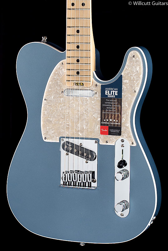 Fender American Elite Telecaster Satin Ice Blue Metallic Maple (278)