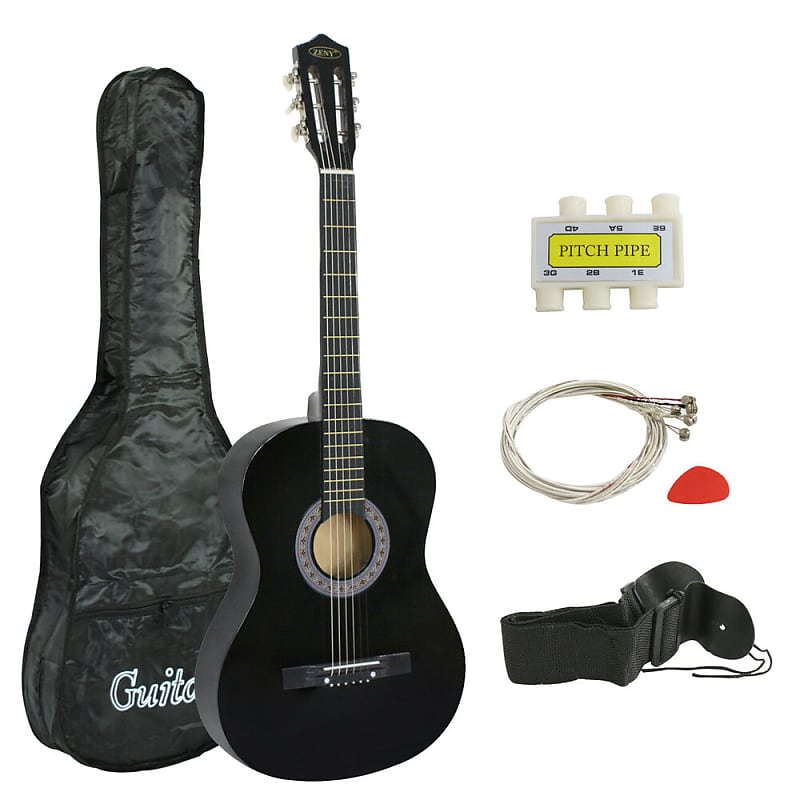 38" Acoustic Guitar Full Size Adult Includes Guitar Pick Accessories image 1