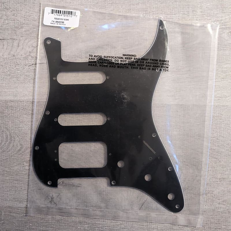 Fender HSS Pickguard Black (3 Ply) Reverb