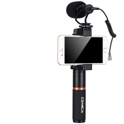 Dual-Head Muti-Functional Lavalier Microphone for Smartphone w/ USB-C and  3.5mm Output (CoMica) - Ikan