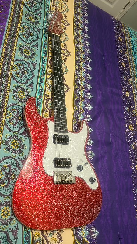 Jet Guitars JS-500 2023 - Red sparkle | Reverb