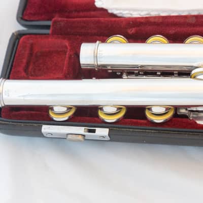 Yamaha YFL-481 II All Silver Intermediate Open-hole Flute *B-foot *Made in Japan *Cleaned& Serviced *New Pads image 7