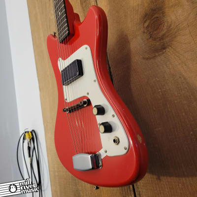 National Valco Supro Colt Guitar Vintage 1960s Red Used image 4