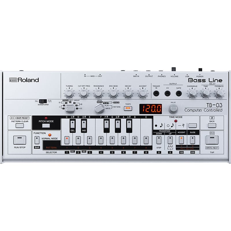 美品　Roland Boutique TB-03 Roland TB-03 Boutique Series Synthesizer Module Bass Line