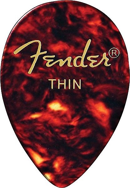 Fender 358 Shape Picks, Shell, Thin, 12 Count 2016 imagen 1