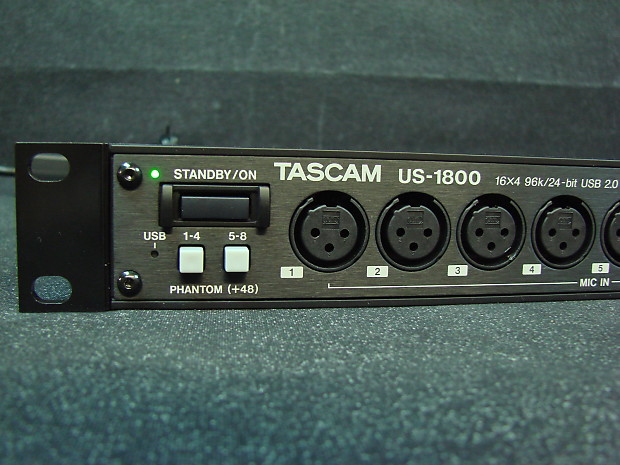 Tascam US-1800 16x4 96k/24-bit 2.0 Audio MIDI Rack Mount Interface w/ Box  US1800