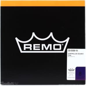 Remo Controlled Sound Clear Drumhead - 8-inch - with Black Dot image 3