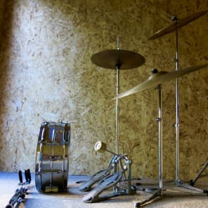 Ludwig & Zildjian Complete hardware & cymbals 1967 Crome & Brass image 6