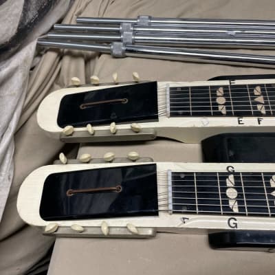 National Dual 8-String Double Neck Electric Steel Guitar with Legs - Local Pickup Only image 3