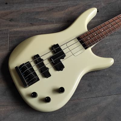 1980's Aria Pro II Argent Series ARB-480M Bass PJ Guitar (White