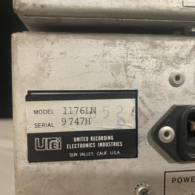 Urei Universal Audio 1176LN Rev. H Limiting Amplifier image 5