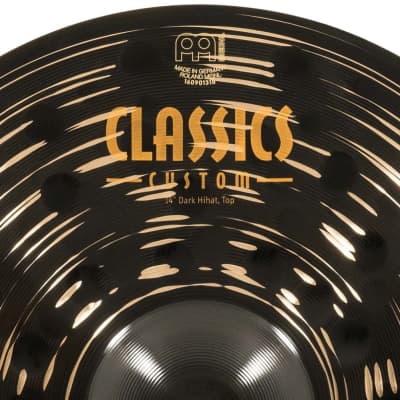 Meinl Classics Custom Dark Hi Hat Cymbals 14" image 10